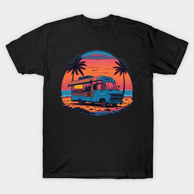 sunset traveling T-Shirt by Jason